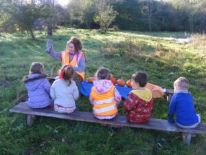 Children Learning Outdoors